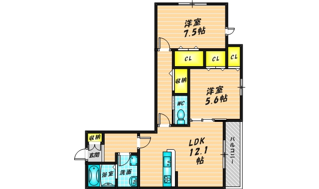 インフィニティーK　（202号）