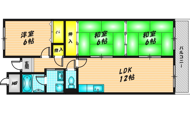 ローレルハイツ花園 (202号)