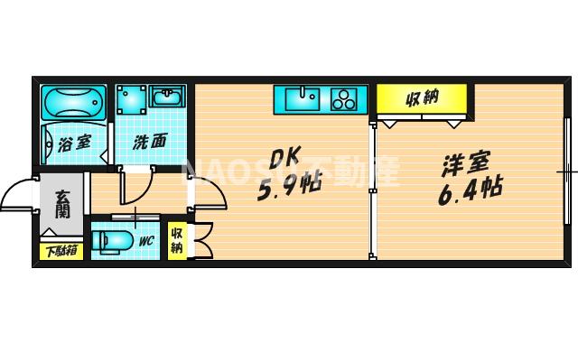 プレセアコート花園　Ｂ棟　（106号）
