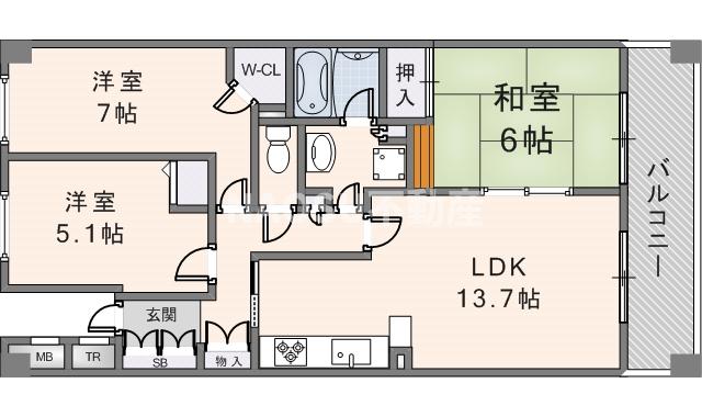 リバーガーデン東大阪　（808号）