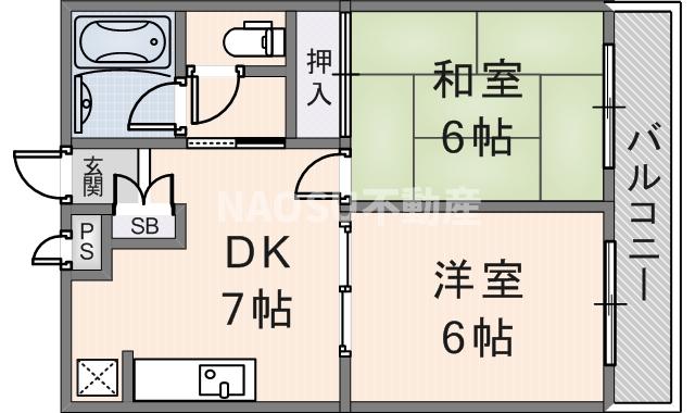 マノアール石切A棟　（A101号）