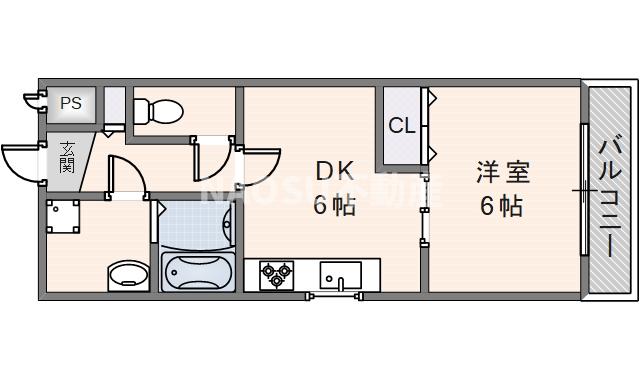 メゾン大和枚岡　（303号）