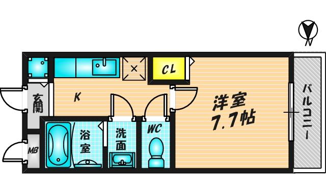 レジデンス石切 (201号)