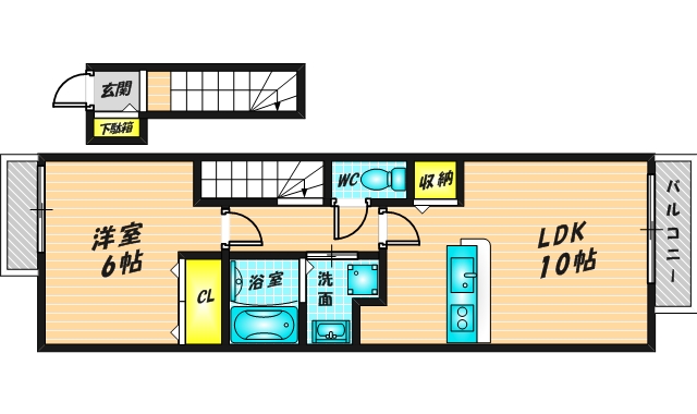 ピアチェーレA棟 (201号)