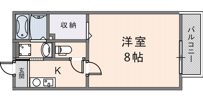 ミラーハイツ　Ⅲ　（203号）