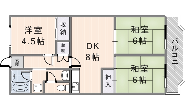 第2東大阪村橋マンション　（504号）
