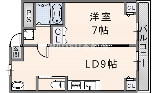 新栄プロパティー東大阪Ⅰ　（206号）