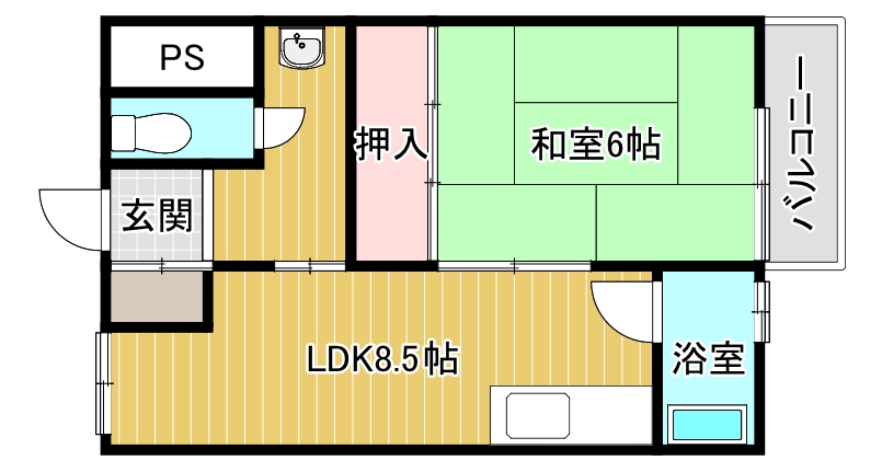 中野マンション　（201号）