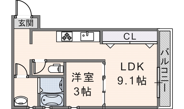 グロースコート枚岡駅前　（203号）