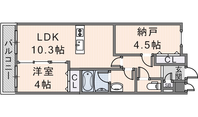 アベニュー瓢箪山　（303号）