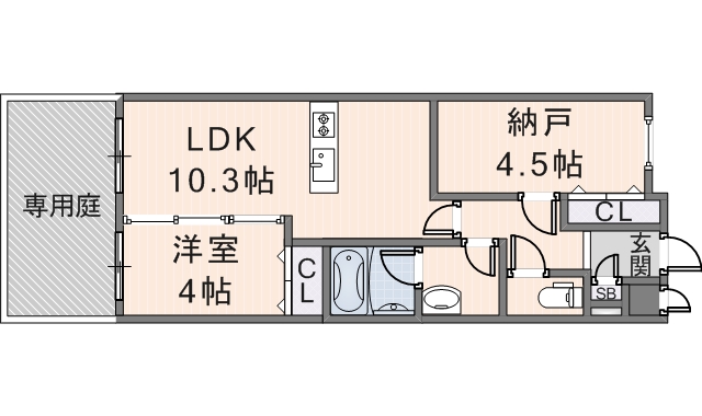 アベニュー瓢箪山 (103号)