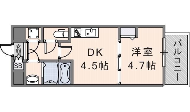 ファーストフィオーレ長田グランディール　（401号）