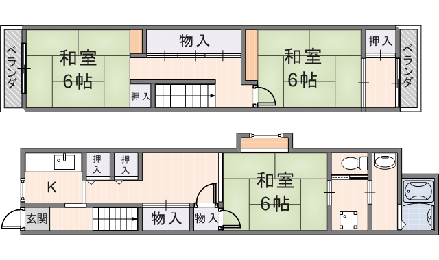 御厨南１丁目テラスハウス　（１号）