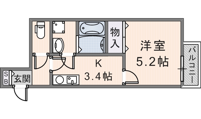 仮)東大阪市御厨南共同住宅　（205号）