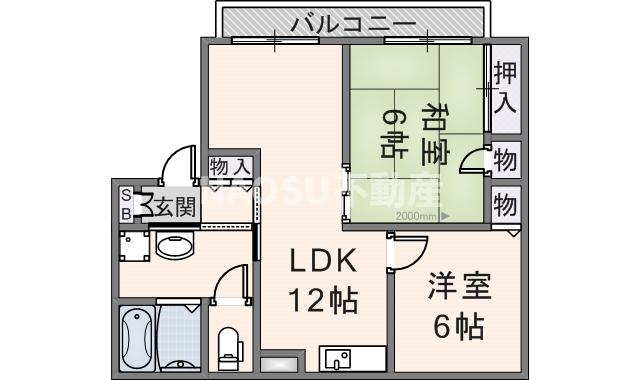 ガーデンハイツ若江東B棟　（102号）