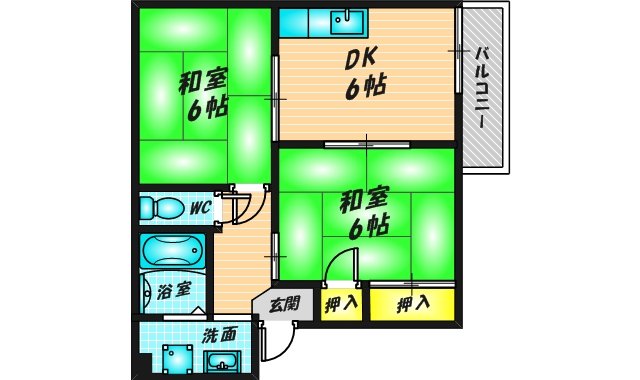 アビィロード枚岡　（A-202号）