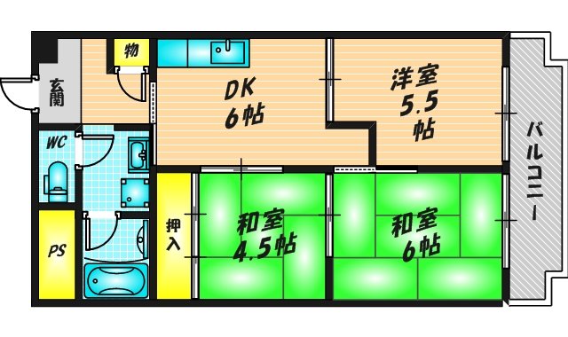 花園マンション巽 (410号)
