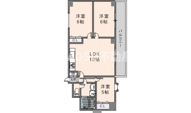 LakiaMaison瓢箪山　（203号）