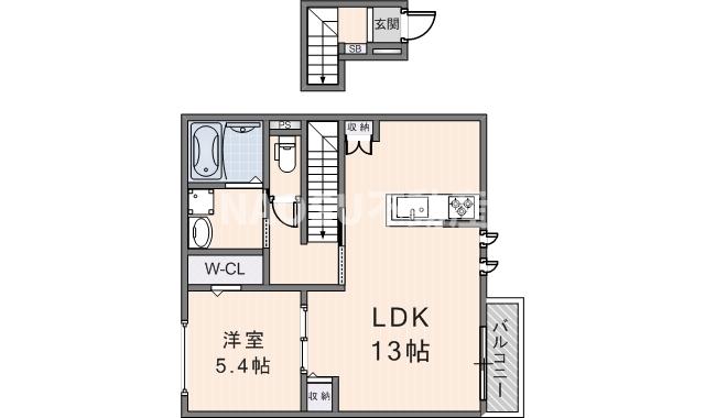 プレセアコート花園　Ａ棟　（202号）