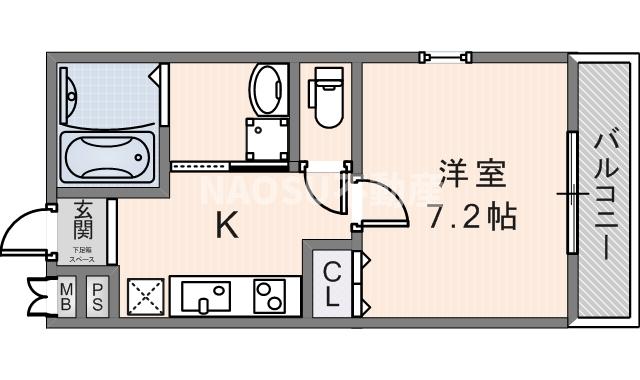 フジパレス中央長田Ⅱ番館 (101号)