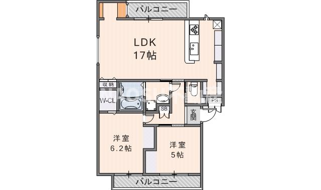Helena　GARDEN玉串元町Ⅲ　（301号）
