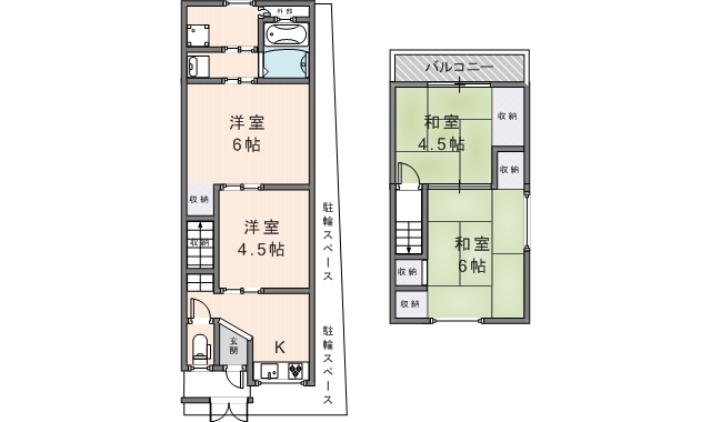 東大阪市吉田6丁目戸建て　（号）