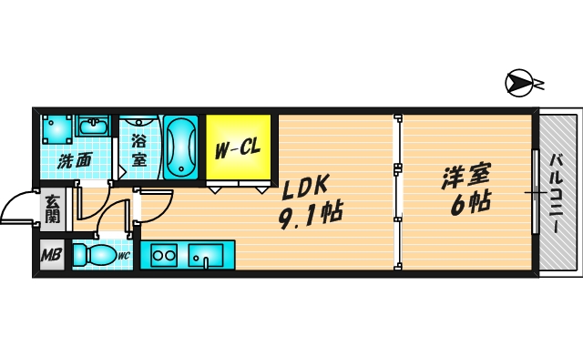 フジパレス駒林　（202号）