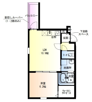 フジパレス花園中央公園南Ⅰ番館 (302号)