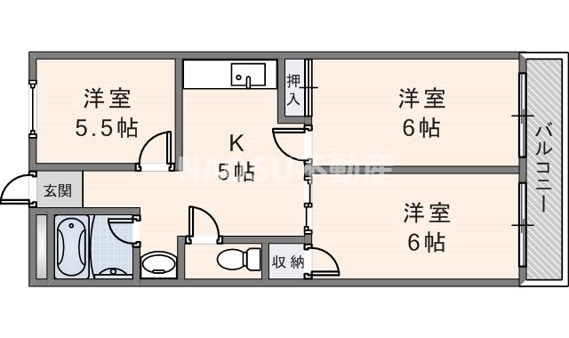 第一高山ハイツ　（102号）