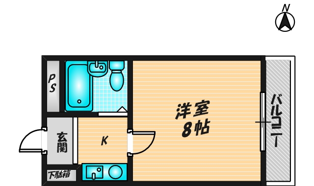 ＰＡＬＭＩＺＩＯ花園Ⅱ　（402号）