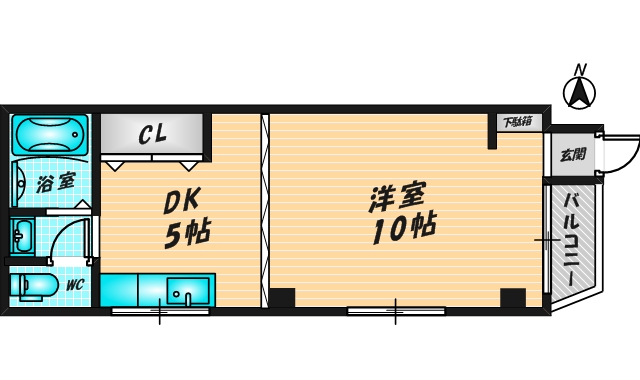 藤井マンション東花園　（102号）