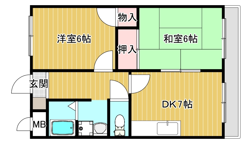 グランドメゾン浅田Ⅱ　（203号）